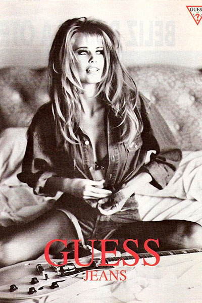 История джинсов 1980-1990-е: реклама Guess